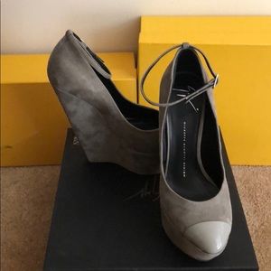 Giuseppe Zanotti High Platform Bullet Toe Wedge